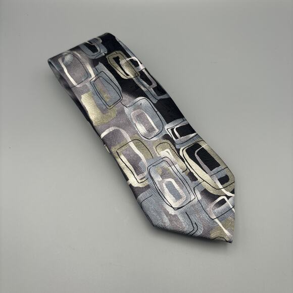J. GARCIA Men's 100% Silk Tie Courtyard Performance Fifty-three - Picture 1 of 4